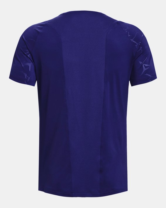 Men's UA RUSH™ Vent Short Sleeve, Blue, pdpMainDesktop image number 6